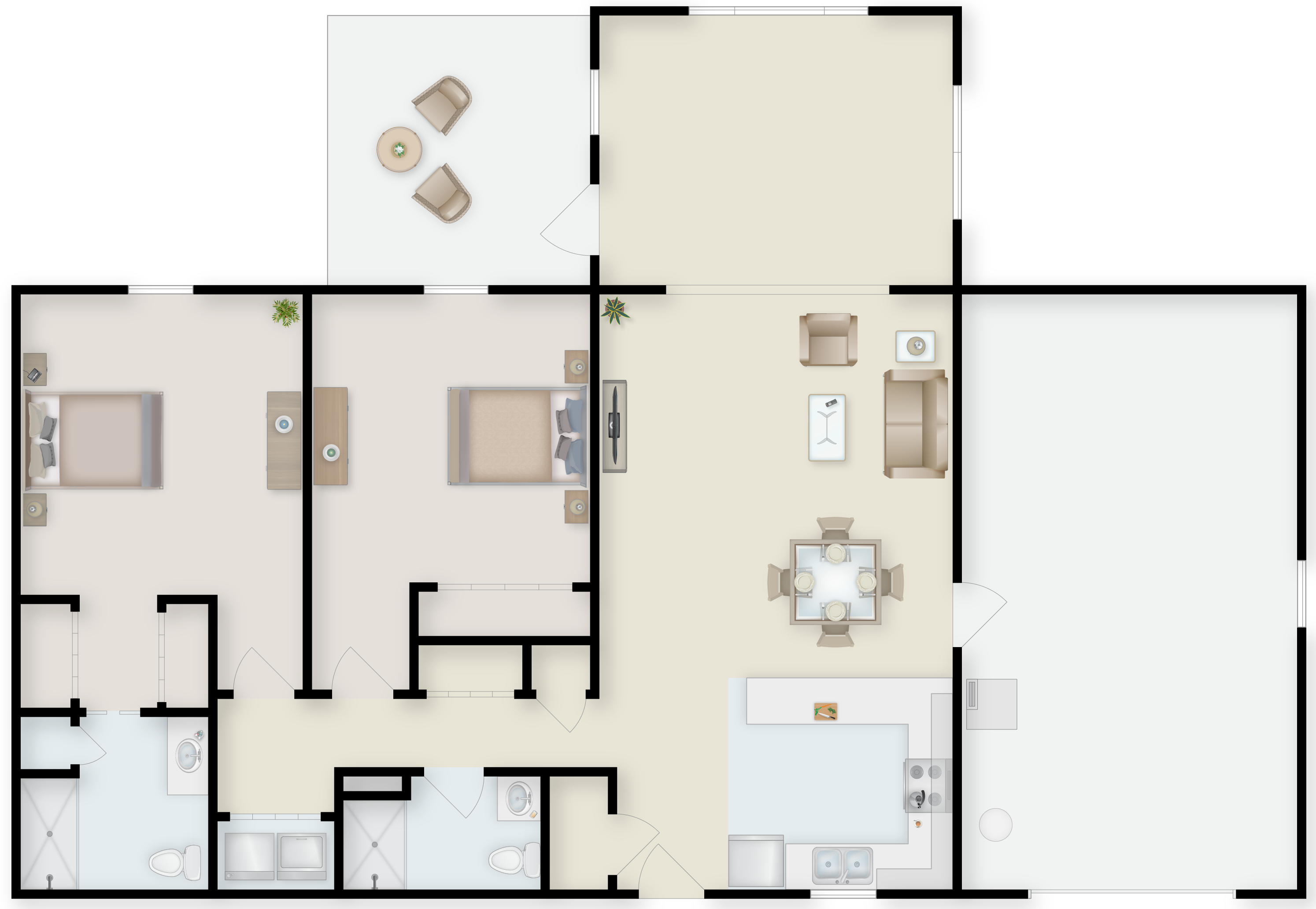 GRV_IL-Cottages_DeluxeWestmoreland_2b2bPARoom_1315_staged